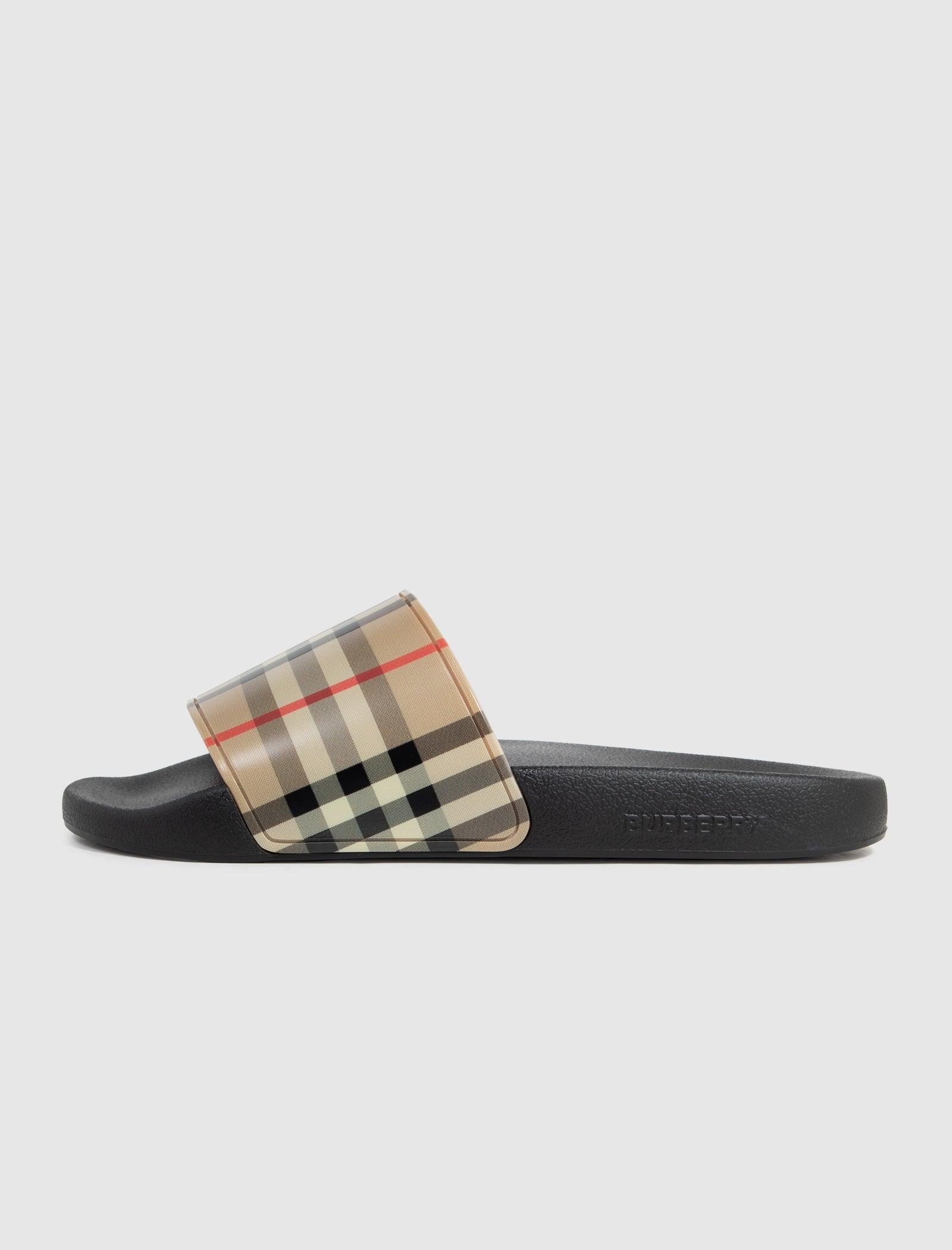 Women burberry sale slides