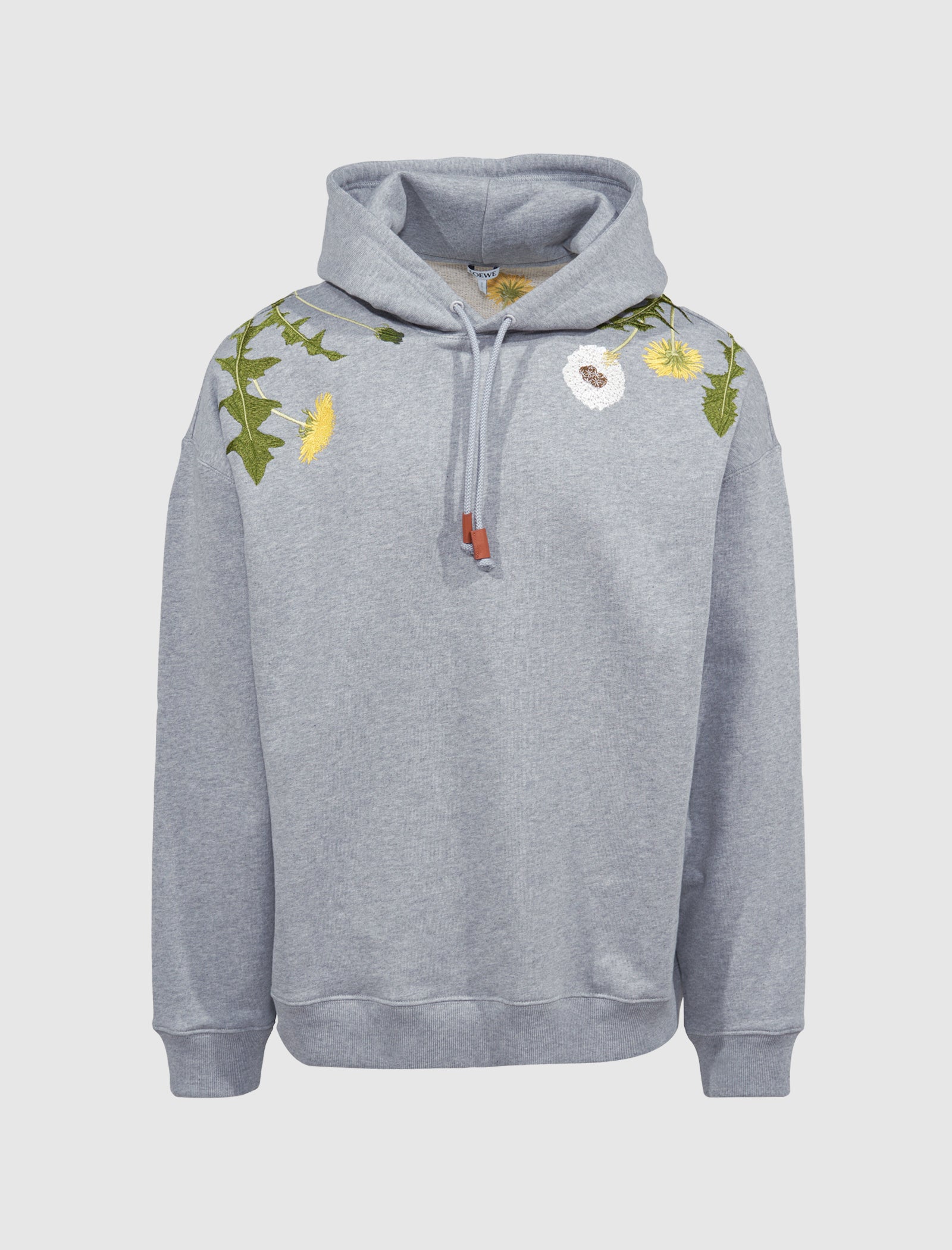 Loewe Anagram Flowers Hoodie - Grey