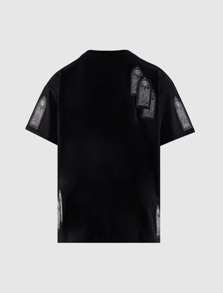 LEATHER WINDOW TEE