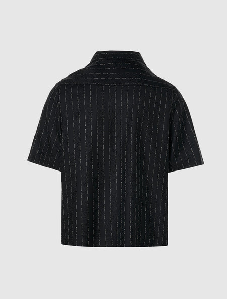 PINSTRIPE SHORT SLEEVE SHIRT