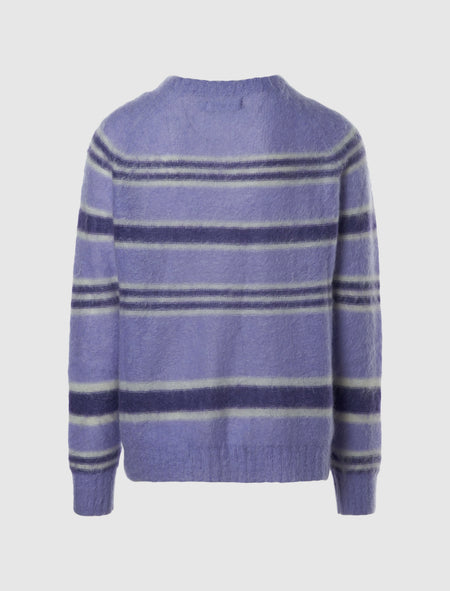 STRIPED KNIT CREWNECK