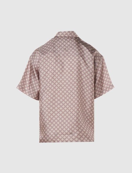 SILK SHORT SLEEVE BUTTON-UP