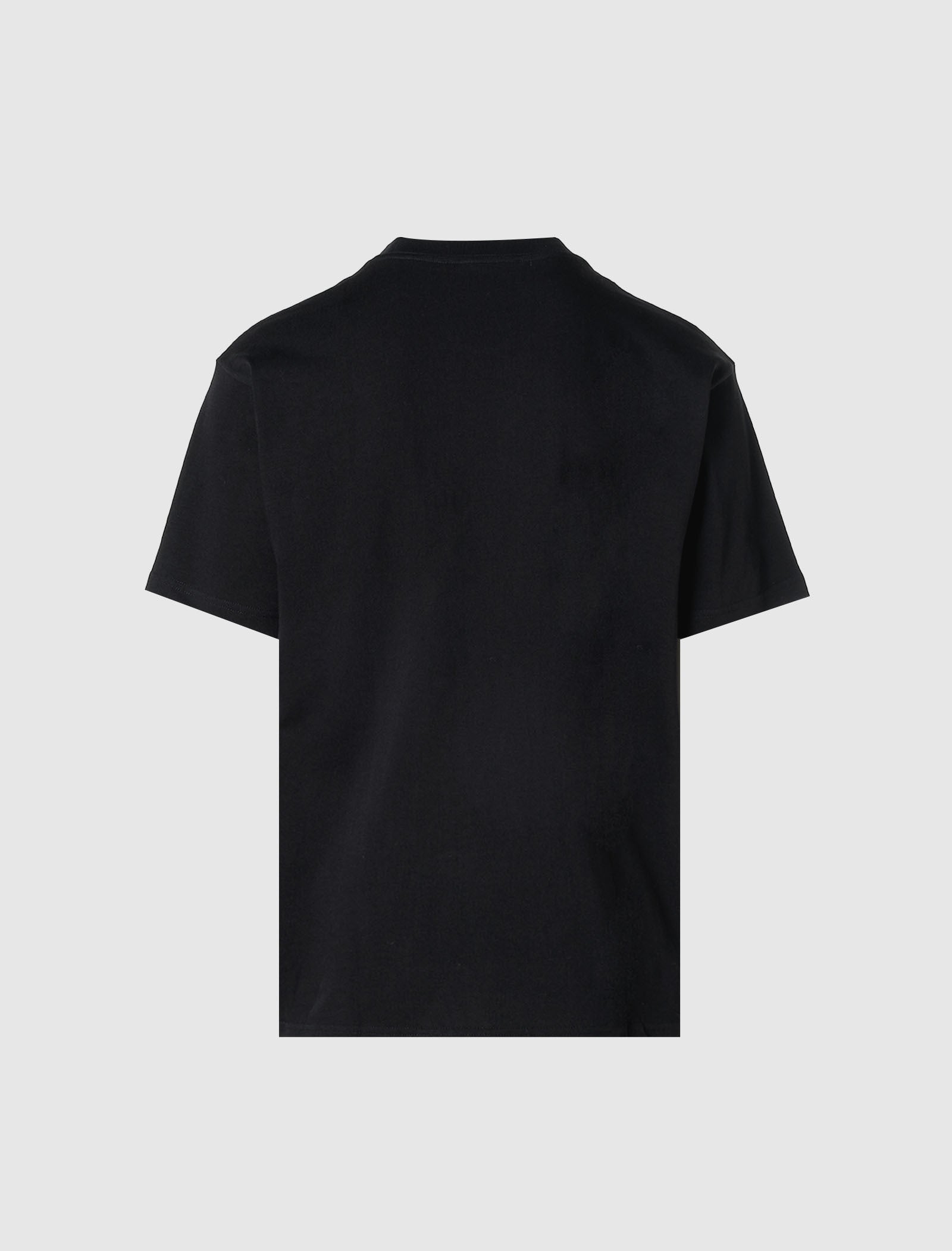 HOMME+ Contrast Stitch Short Sleeve Shirt Black