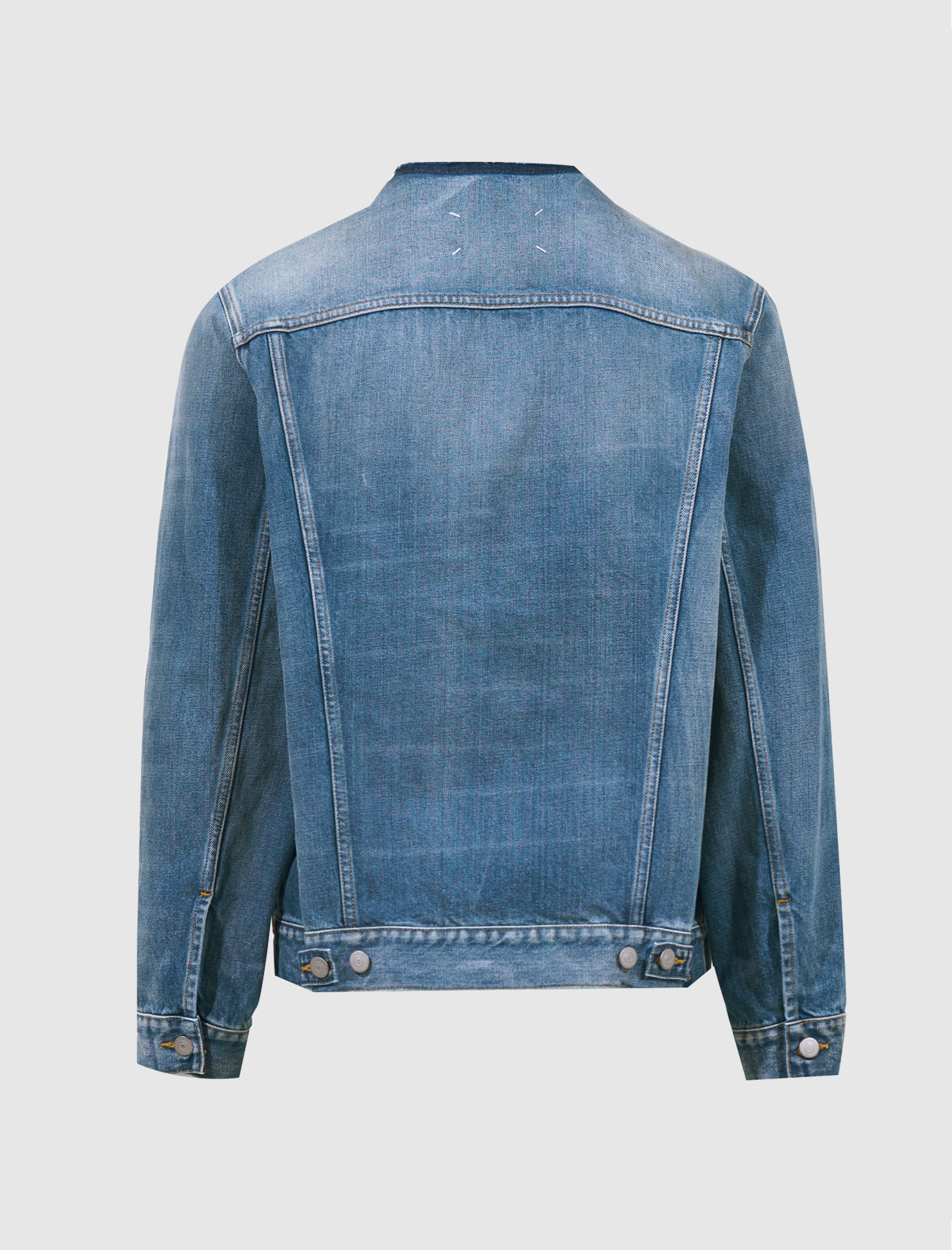 MAISON MARGIELA COLLARLESS DENIM JACKET – A Ma Maniere